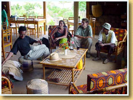 Repas restaurant Camp Catta Madagascar
