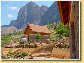 Maison traditionnelle, chambre Camp Catta Madagascar